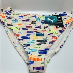 Puma Colorful Logo Bikini Bottom Size XL
NWT